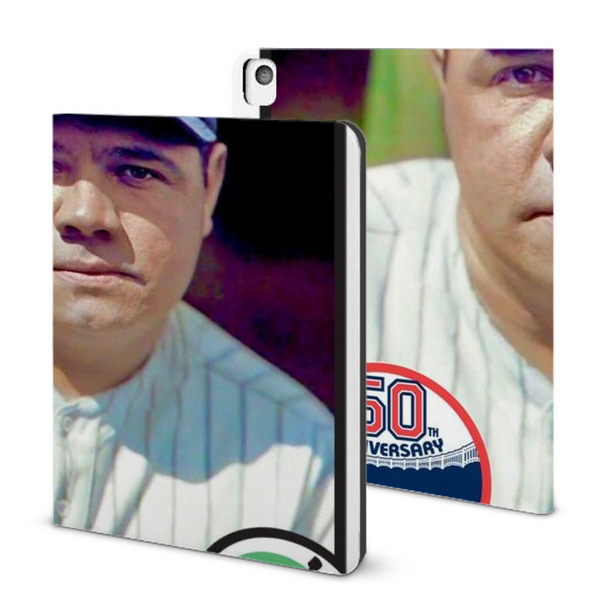 Babe Ruth 40 IPad Book-Style Case With Pencil Slot – Slim PU & TPU Cover – Full Protection, Precise Fit, Water & Scratch Resistant
